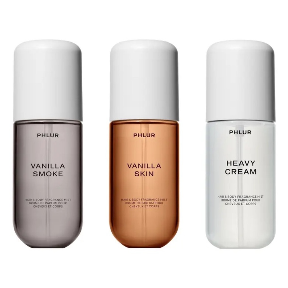 PHLUR Decadent Layering Set Vanilla Smoke Skin Heavy Cream Travel Mists - Picture 5 of 6